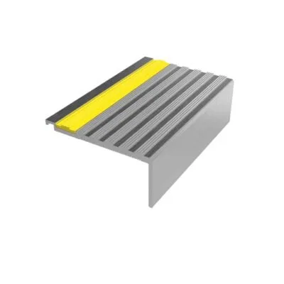 AN65/30CF - Satin Aluminium & PVC Castellated - Yellow