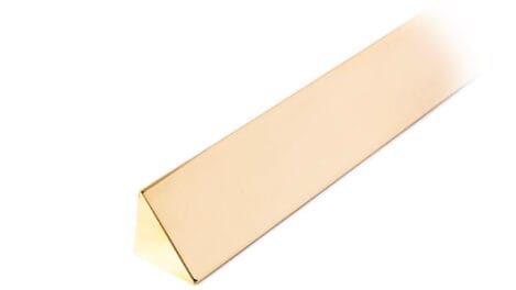 12.5mm Brass Stair Rod with a Plain Finial.