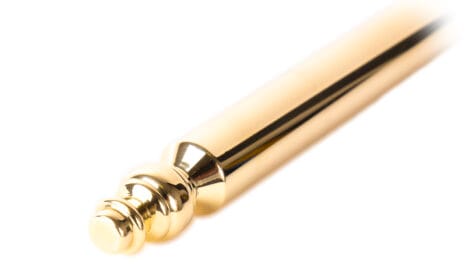12.5mm Brass Stair Rod with a Turret Finial.