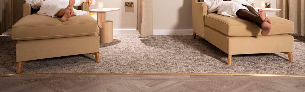 Flooring Trim in the Spa area at Heythrop Park 