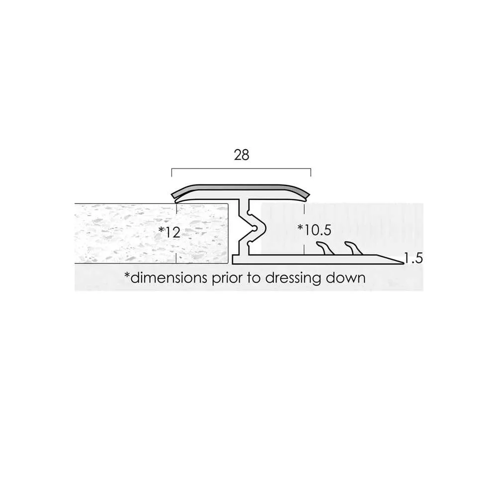 【C.F.S Complete floor specification】【同人】 FAB A/12ZS - Stainless Steel | CAT Flooring Accessories
