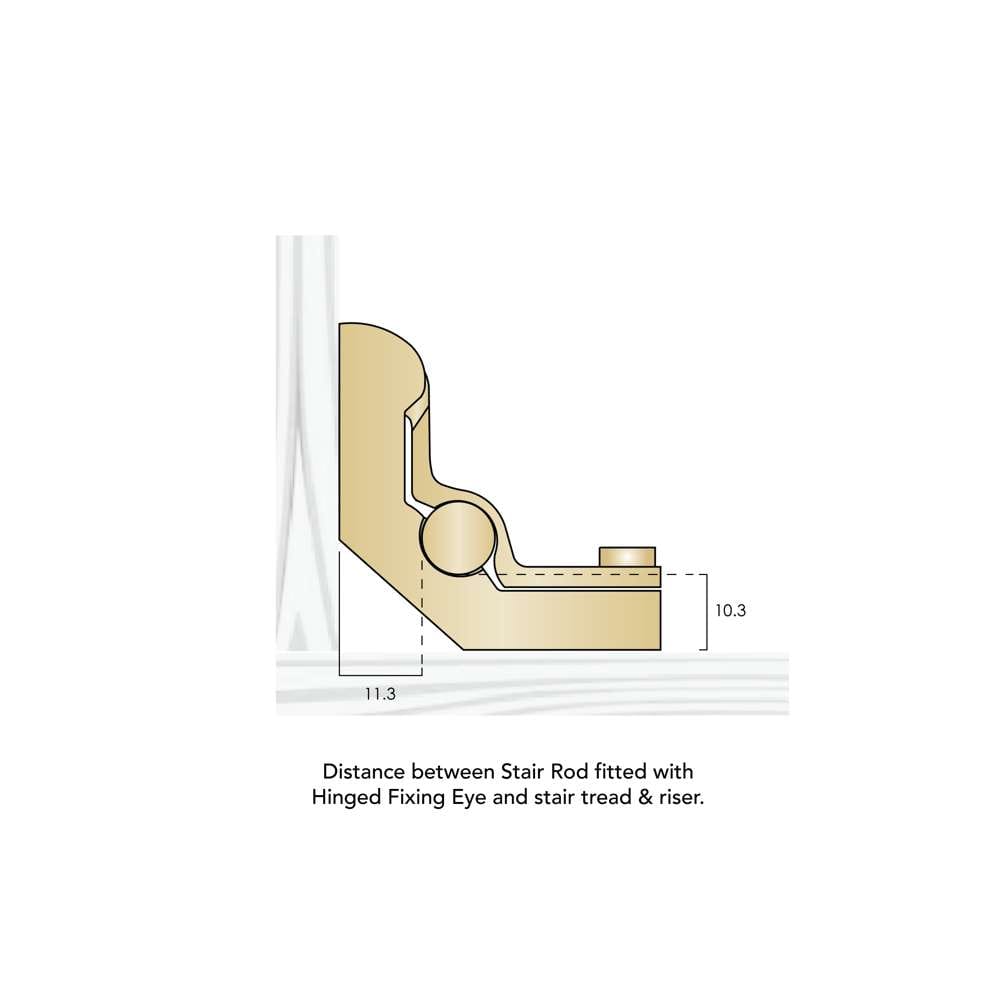 10mm (3/8") Hinged Fixing Eye
