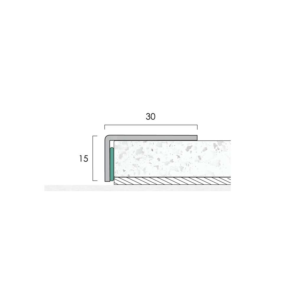 SA 30/15 ISF - Stainless Steel | CAT Flooring Accessories